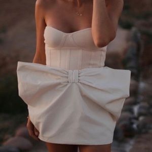 NWT Zara voluminous bow mini skirt, xs